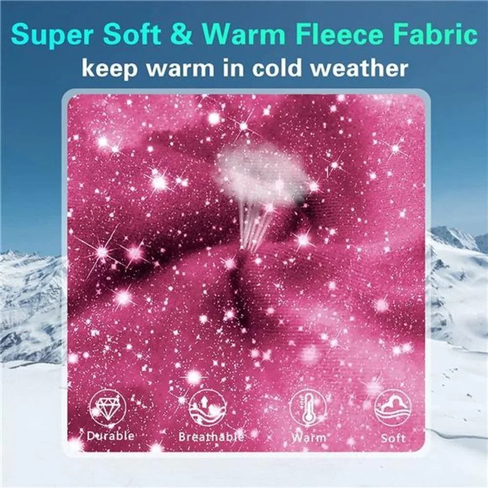 Kids Balaclava Ski Mask, Fleece Face Mask Neck Warmer for Boys Girls